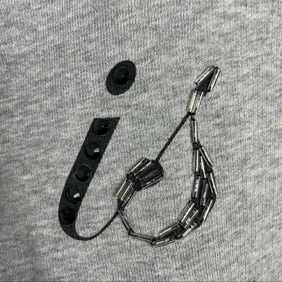 Love Moschino Simple Is The New Black Sequin Print Sweater - Picture 13 of 14